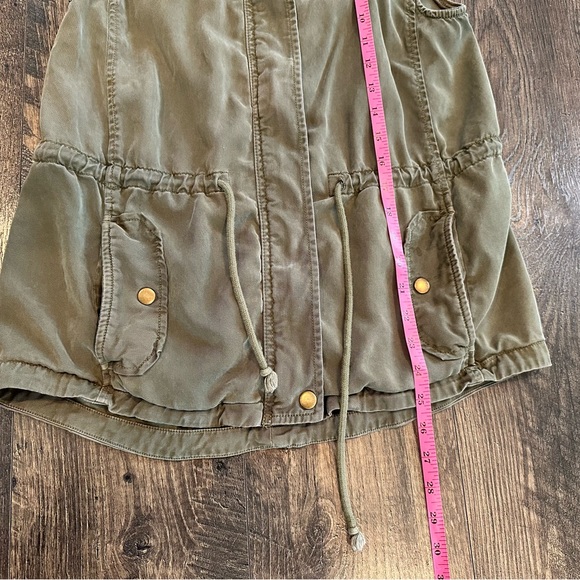 *GUC* Women's LUCKY BRAND Military Green Denim Cargo Vest Size: S Small - Picture 6 of 8